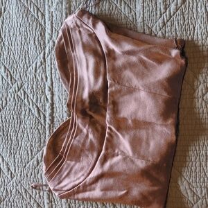 Zara Satin Bandeau Halter Top